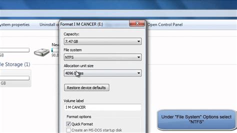 Can a USB drive be NTFS?