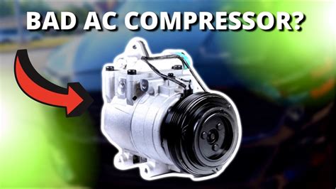 Can a bad AC compressor cause slow acceleration?