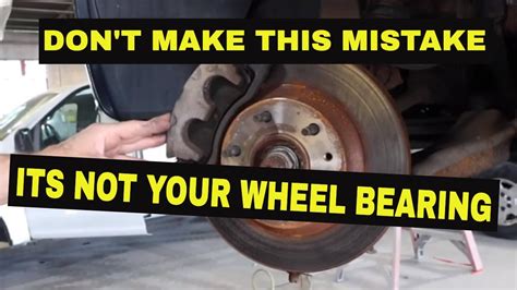 Can a bad axle sound like a wheel bearing?