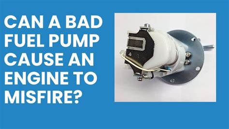 Can a bad fuel pump cause a rich condition?