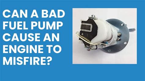 Can a bad fuel pump cause engine to run rich?