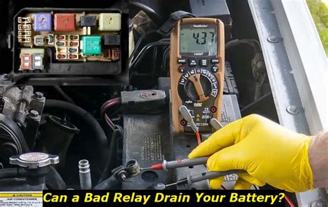 Can a bad fuel pump relay drain battery?