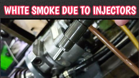 Can a bad injector cause white smoke?