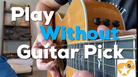 Can a beginner play guitar without pick?