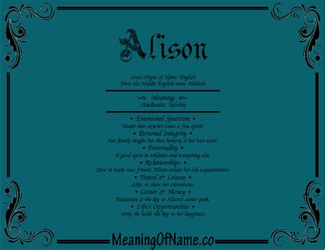Can a boy be named Alison?