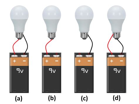 Can a bulb glow with battery?