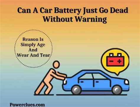 Can a car battery go dead without warning?