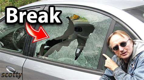 Can a car window break by punching it?