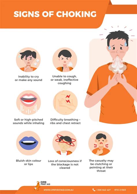 Can a choking person cry?