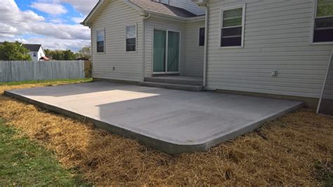 Can a concrete patio be too thick?