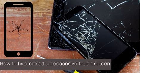 Can a cracked screen cause unresponsive touch?