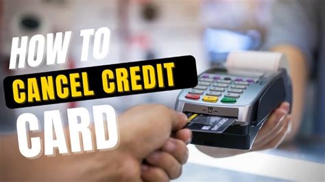 Can a credit card be Cancelled at any time?