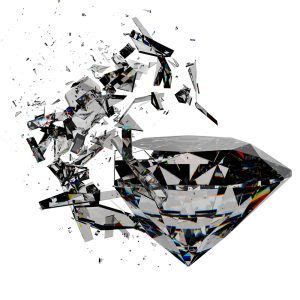 Can a diamond crack in half?