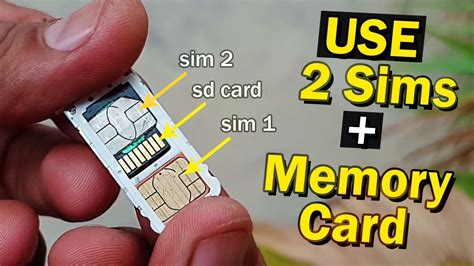 Can a dual SIM slot be used for an SD card?
