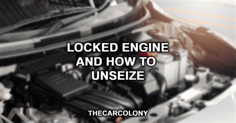 Can a engine lock up?