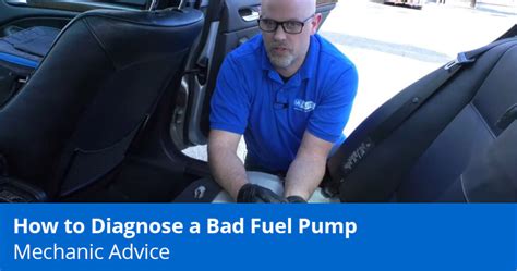 Can a faulty fuel pump be diagnosed?
