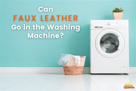 Can a faux leather jacket go in the washing machine?