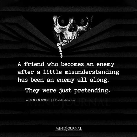 Can a friend be an enemy?