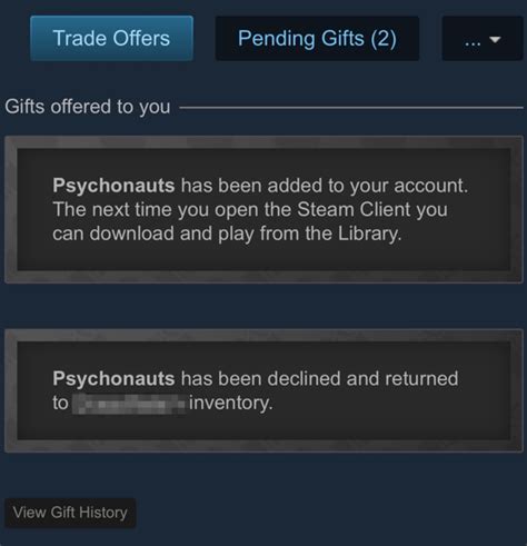 Can a friend refund a gift on Steam?