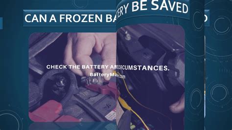 Can a frozen battery be saved?