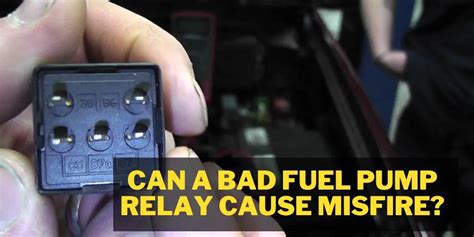 Can a fuel pump control module cause a misfire?