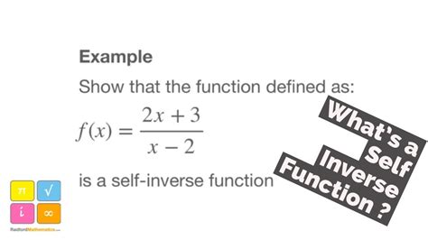 Can a function be its own inverse?