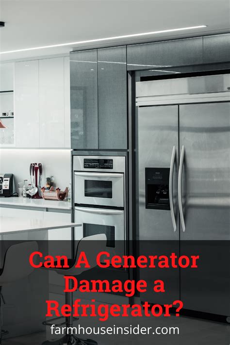 Can a generator damage a refrigerator?