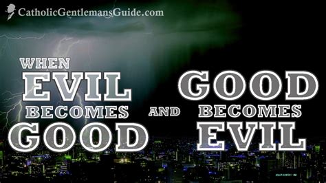 Can a good person do evil?