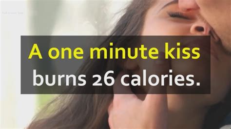 Can a kiss burn calories?