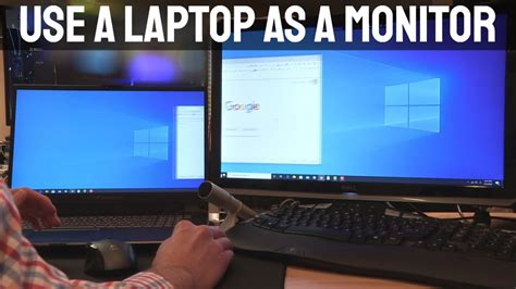 Can a laptop be used as a monitor?