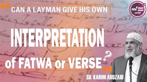 Can a layman give fatwa?