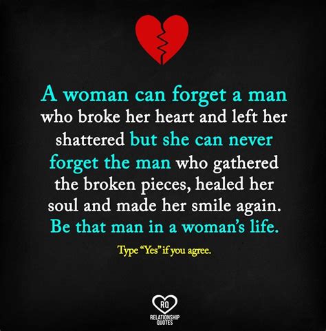 Can a man forget a woman he loves?