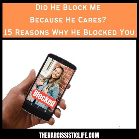 Can a man who loves you block you?