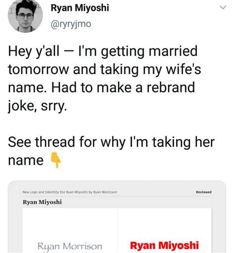 Can a married man take his wife's last name?