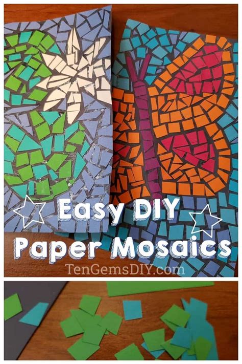 Can a mosaic be made of paper?