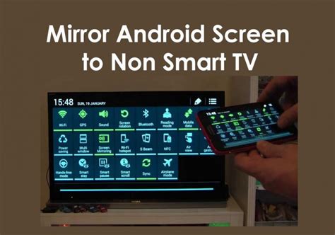 Can a non smart TV do screen mirroring?