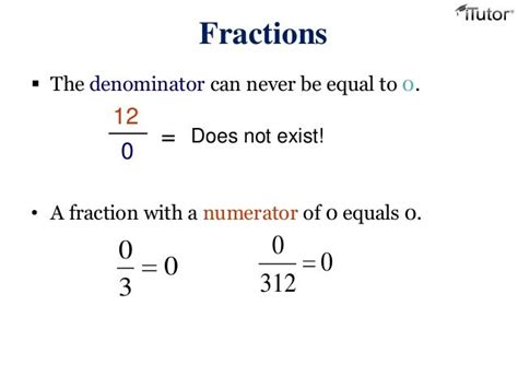 Can a numerator be zero?