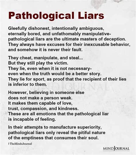 Can a pathological liar love you?