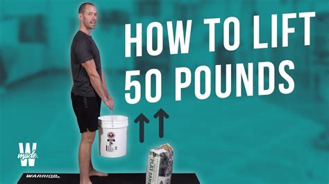 Can a person lift 50 lbs?
