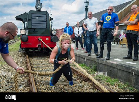 Can a person pull a train car?