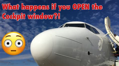 Can a pilot open his window in flight?