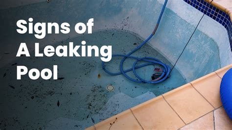 Can a pool leak through concrete?