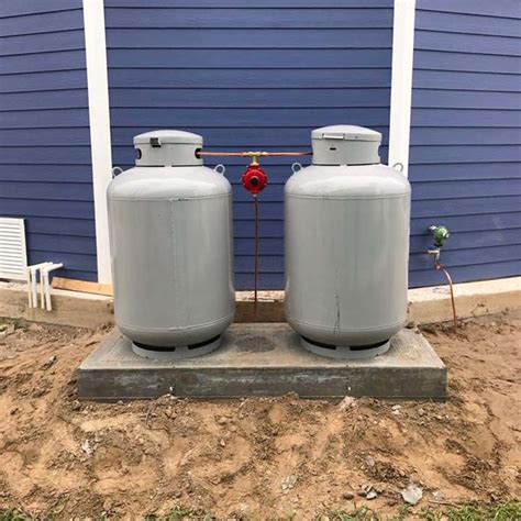 Can a propane tank be next to a garage?