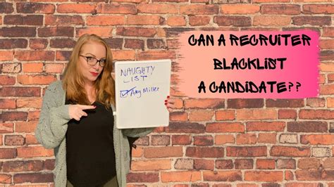 Can a recruiter blacklist you?