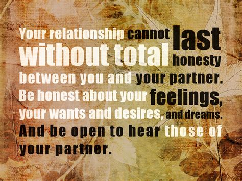 Can a relationship last without honesty?