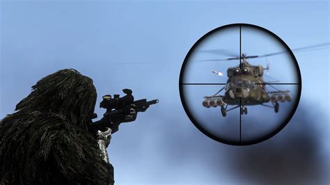 Can a sniper destroy a helicopter?