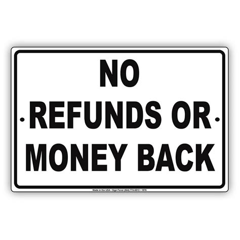 Can a store say no refunds?