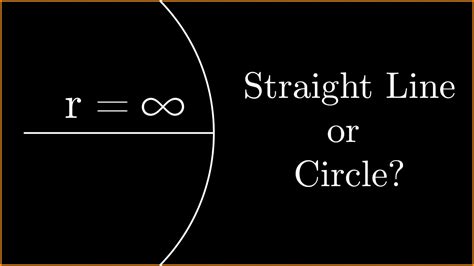 Can a straight line be infinite?