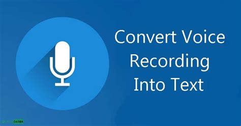 Can a voice recording be turned into text?