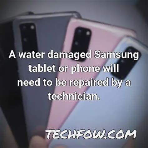 Can a water damaged Samsung be repaired?